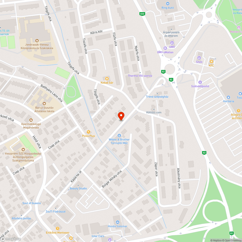 Állandó jellegű járdán parkolás bejelentés helye