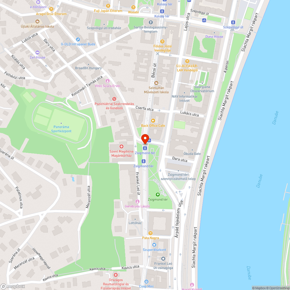 Furcsa zaj bejelentés helye