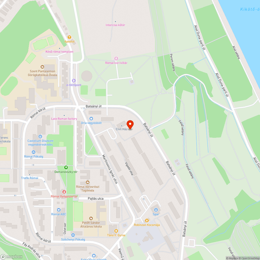 nyitott oszlopajtó bejelentés helye