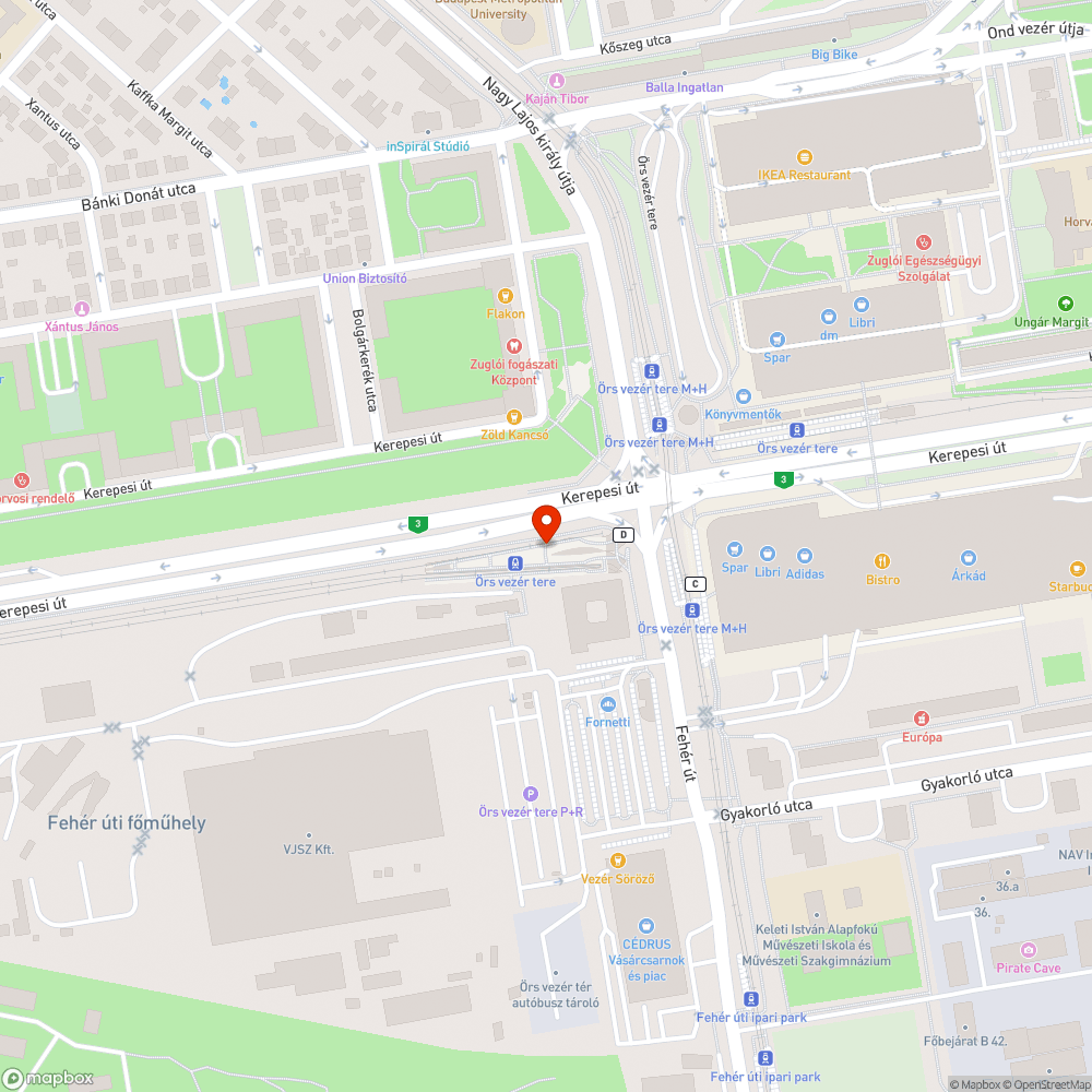 Kiégett vészkijáratlámpa bejelentés helye