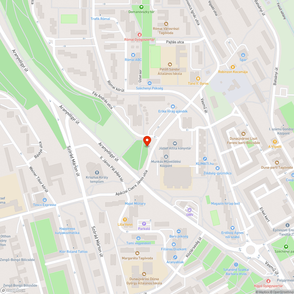 nyitott oszlopajtó bejelentés helye