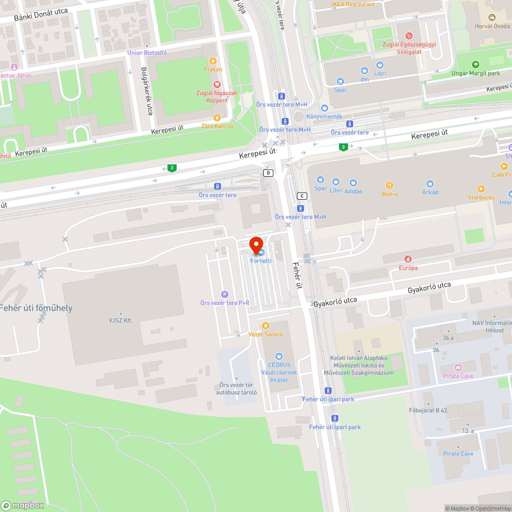 Örs vezér tere 161-es buszvégállomás bejelentés helye