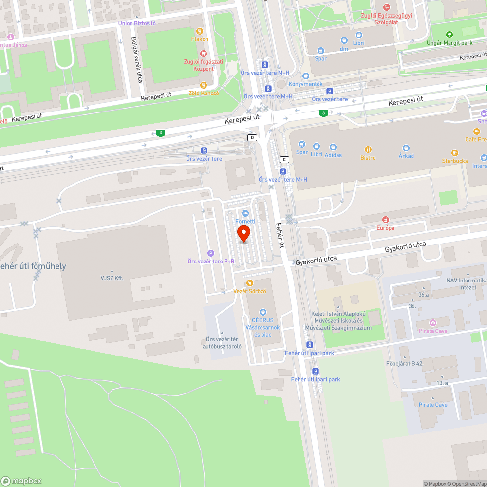 Örs vezér tere 277-es buszvégállomás bejelentés helye