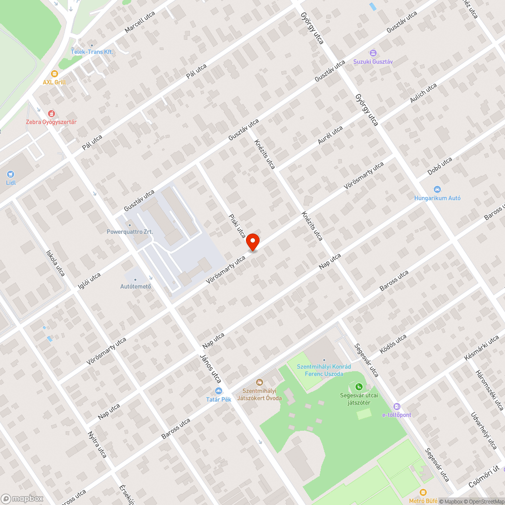 Nincs szemetes a megállóban bejelentés helye