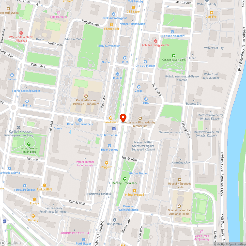 Graffitis fal bejelentés helye