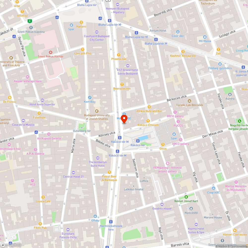 Matricás tábla bejelentés helye