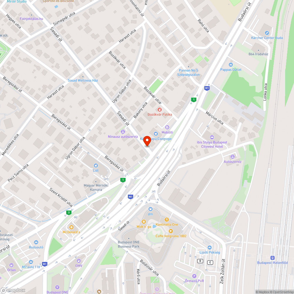 Sasadi út 2. járdán parkolás bejelentés helye