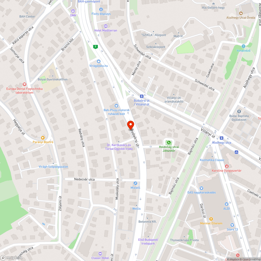 Buszokat szétrázó út a BAH-csomóponttól a Muskotály közig bejelentés helye