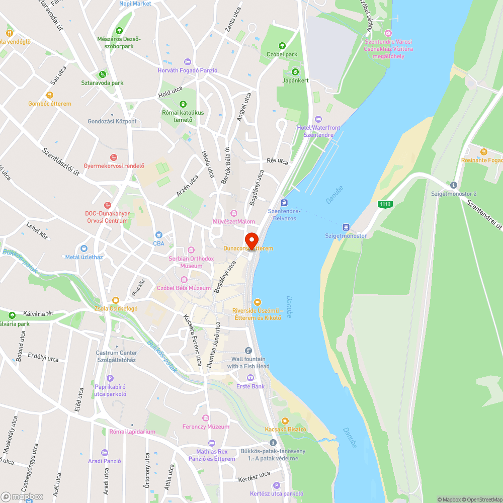 A semmibe vezető zebra bejelentés helye