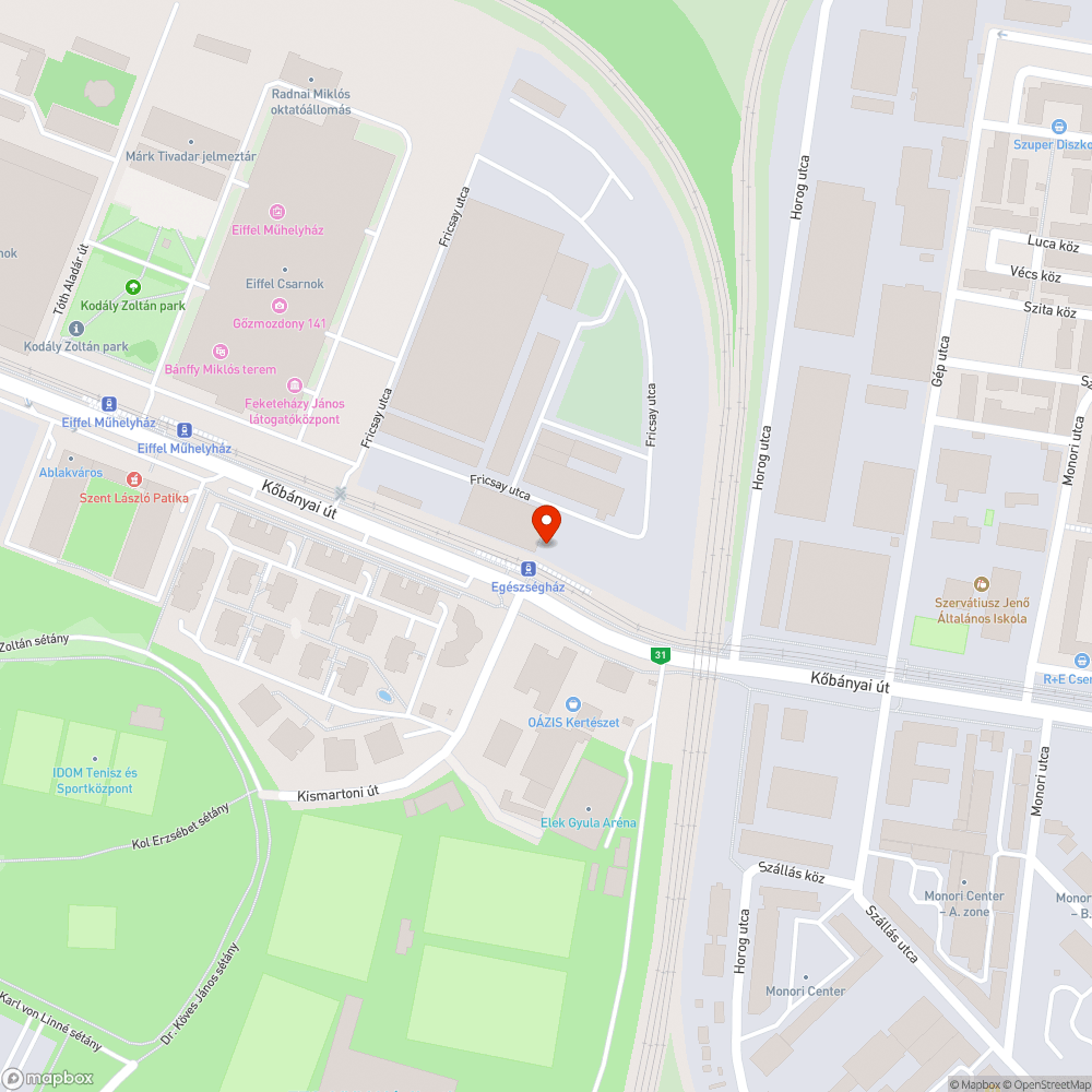 Virágládák bejelentés helye