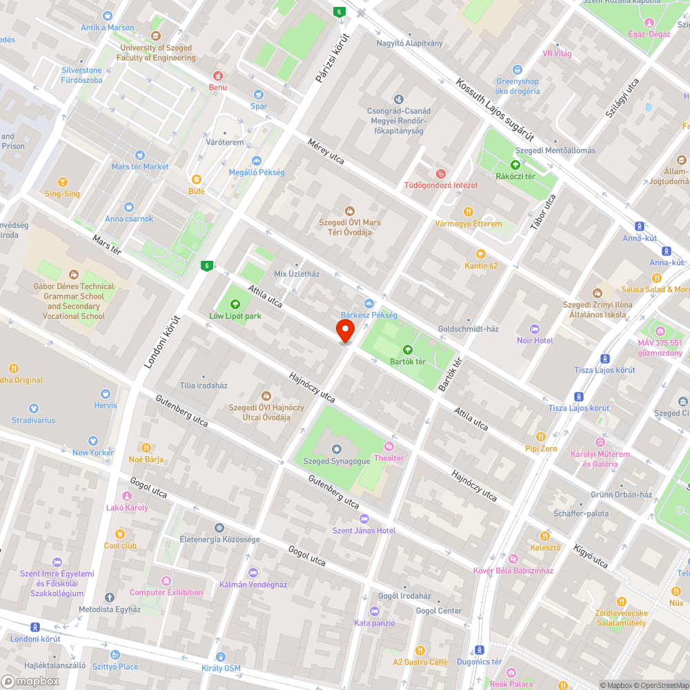 Mélyülő, alattomos kátyú bejelentés helye