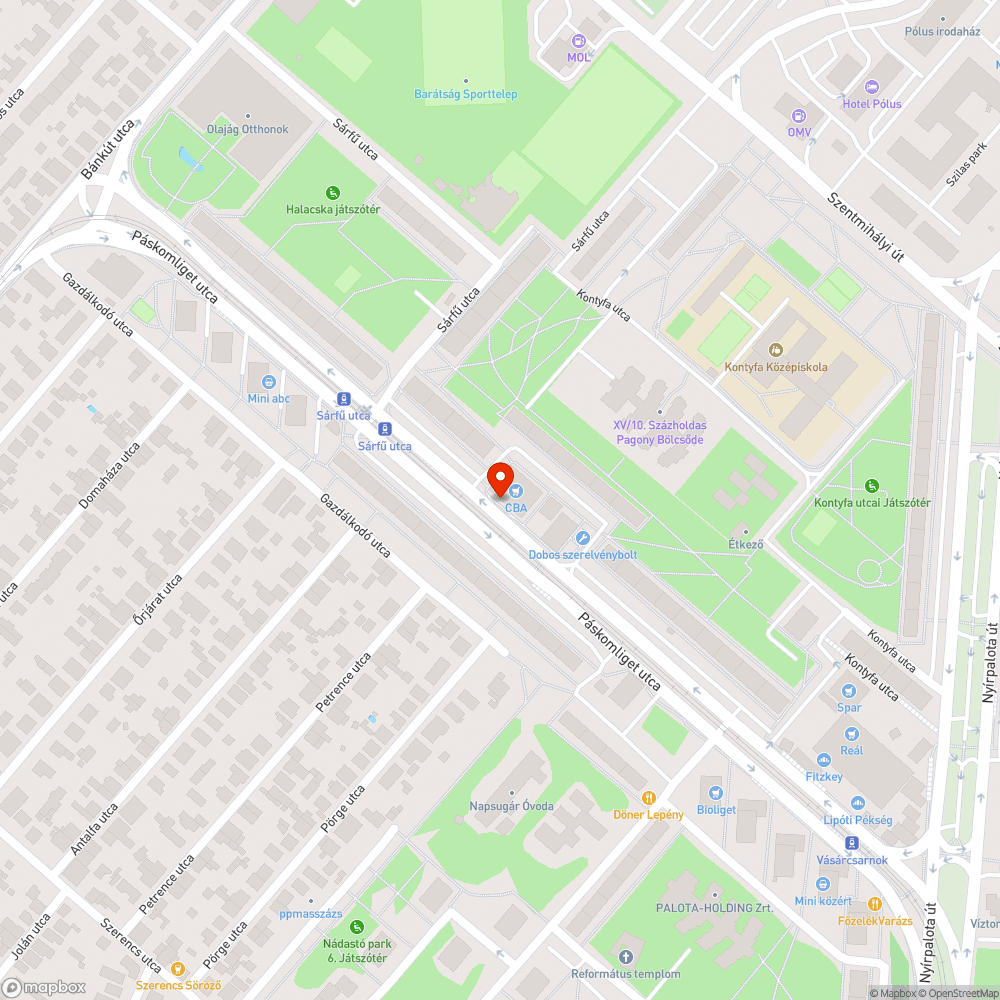 Matricás, firkás bejelentés helye