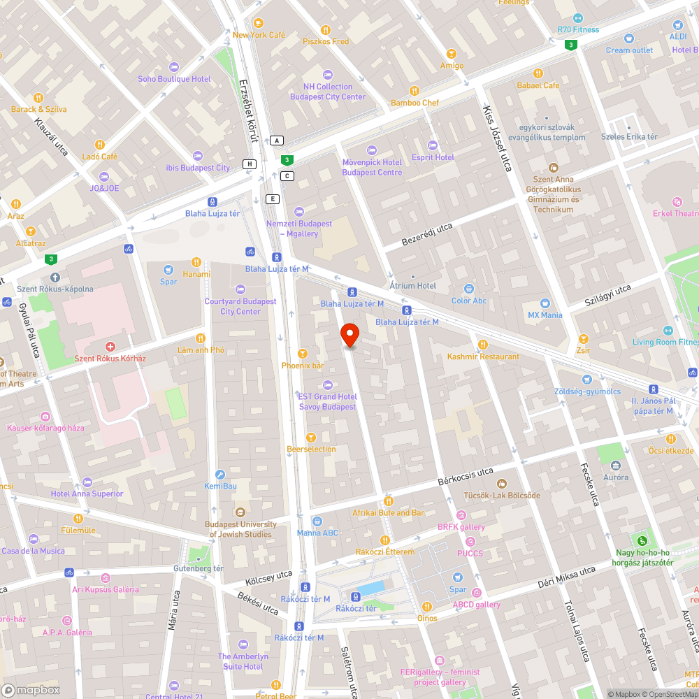 Beszakadt úttest bejelentés helye