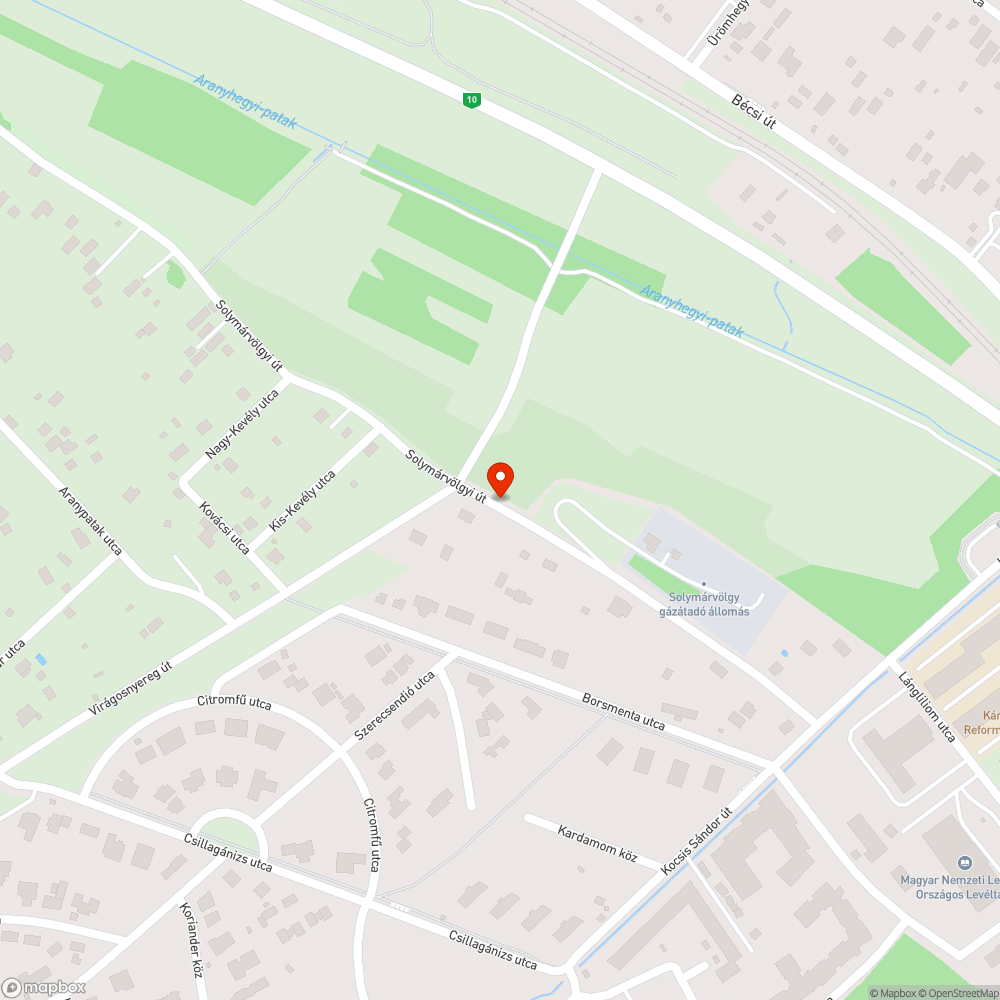 Szemétlerakás a III. Solymárvölgyi úton bejelentés helye