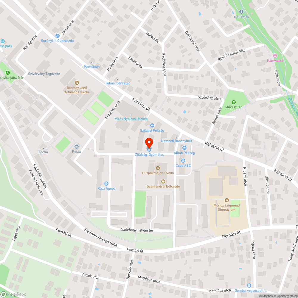 járdán lévő púpok bejelentés helye