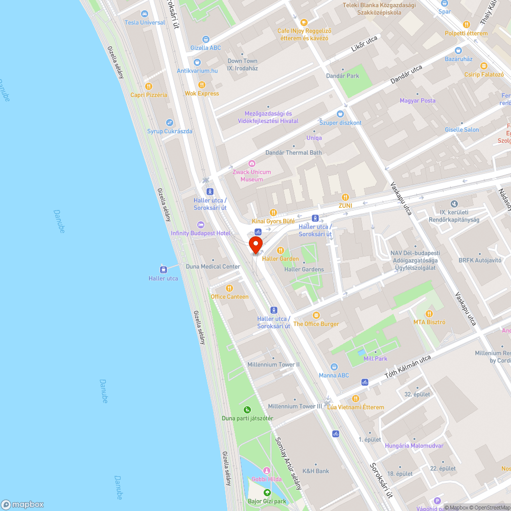 Villamos sínpálya útburkolati jelölése bejelentés helye