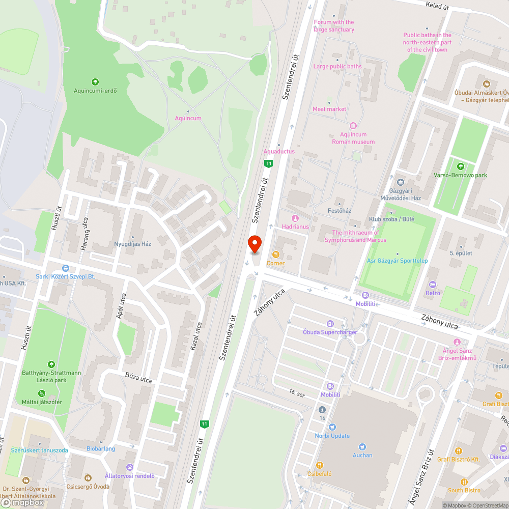 Hiányzó közvilágítási oszlop bejelentés helye