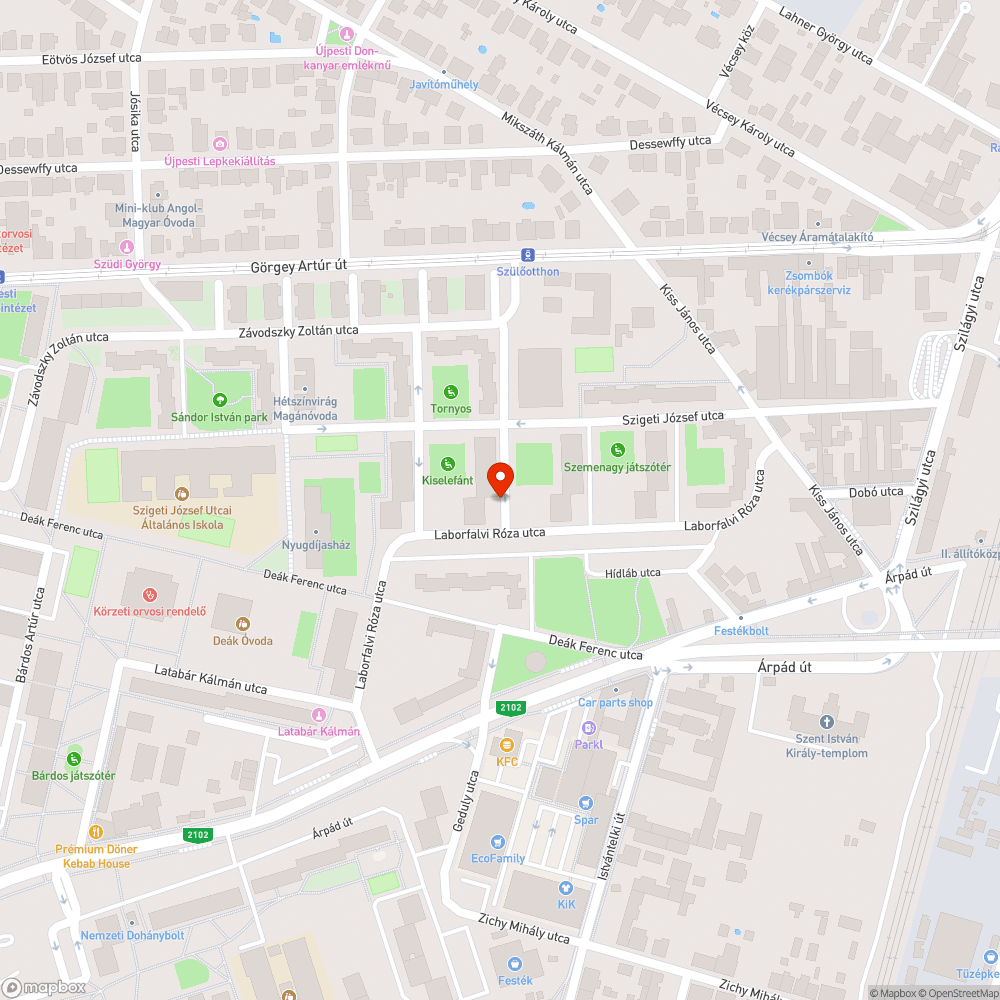 Elhagyott BMW és Peugeot bejelentés helye