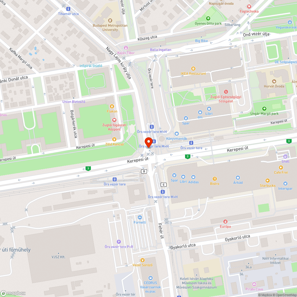 Leesett jelzőlámpaajtó bejelentés helye