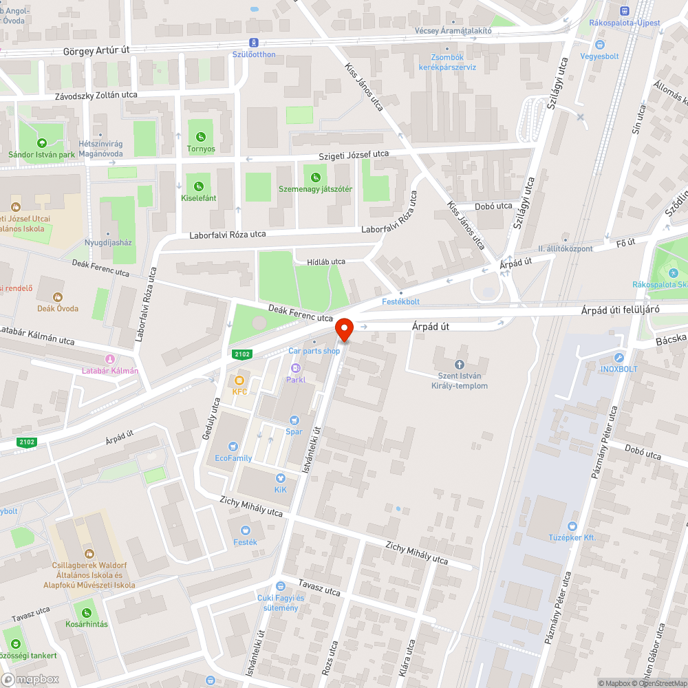 Elhagyott romok bejelentés helye