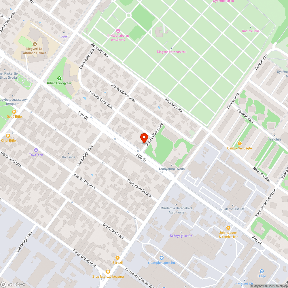 Elhagyott Fiat bejelentés helye