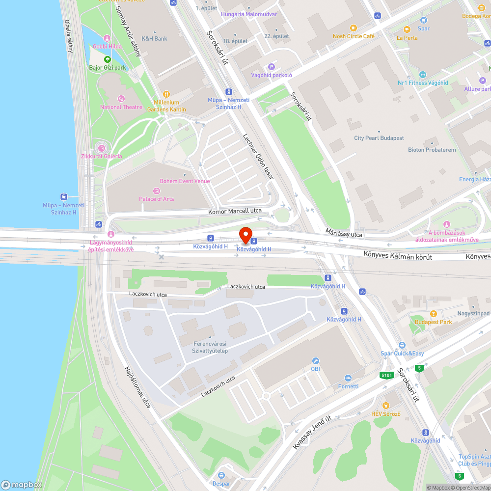 Elhagyott autó a MÜPA mellett bejelentés helye