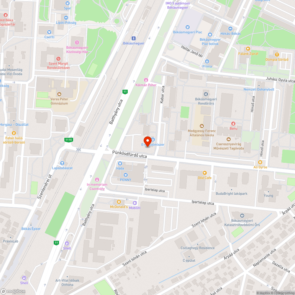 Szemetes távol a járdától bejelentés helye