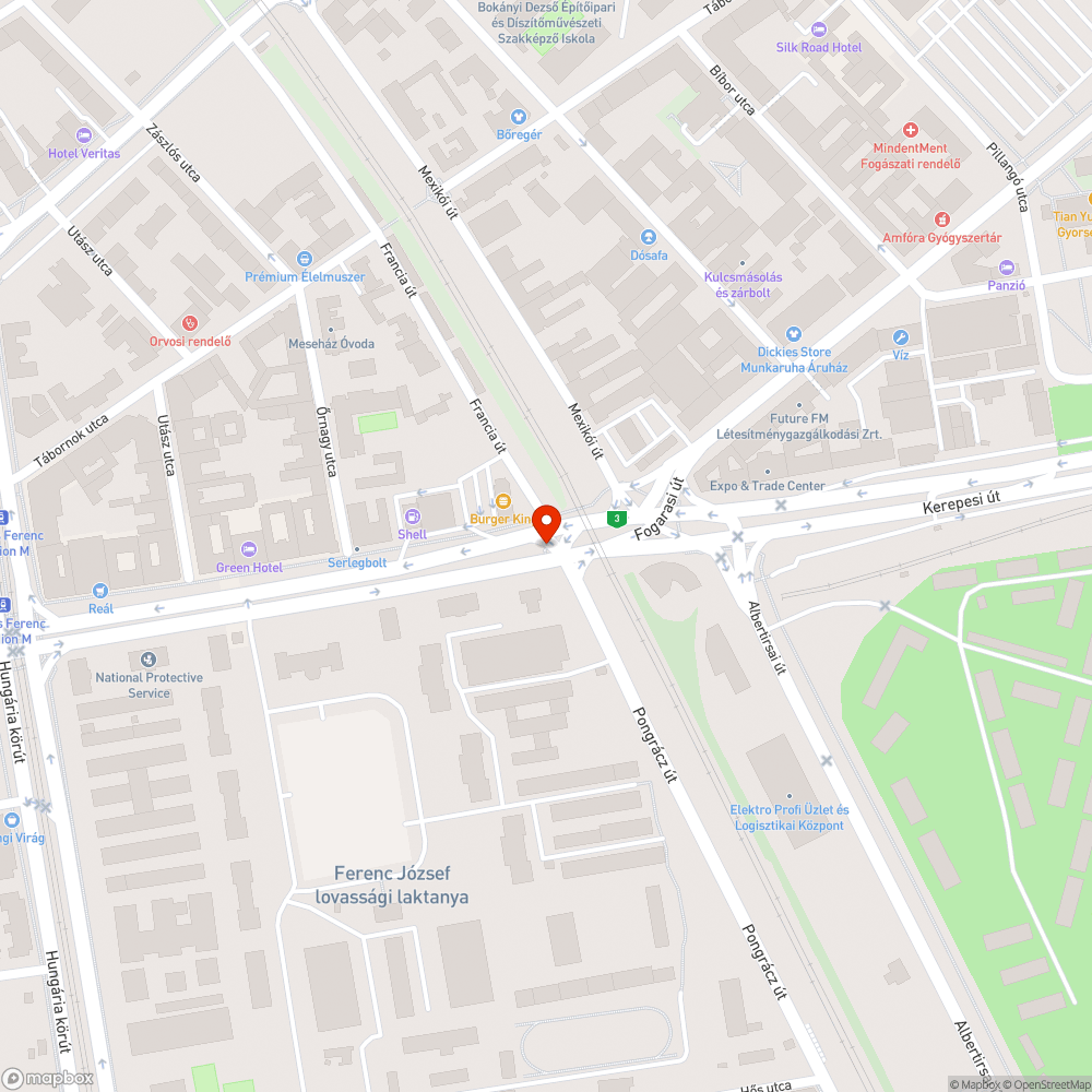 Rozsdás doboz bejelentés helye