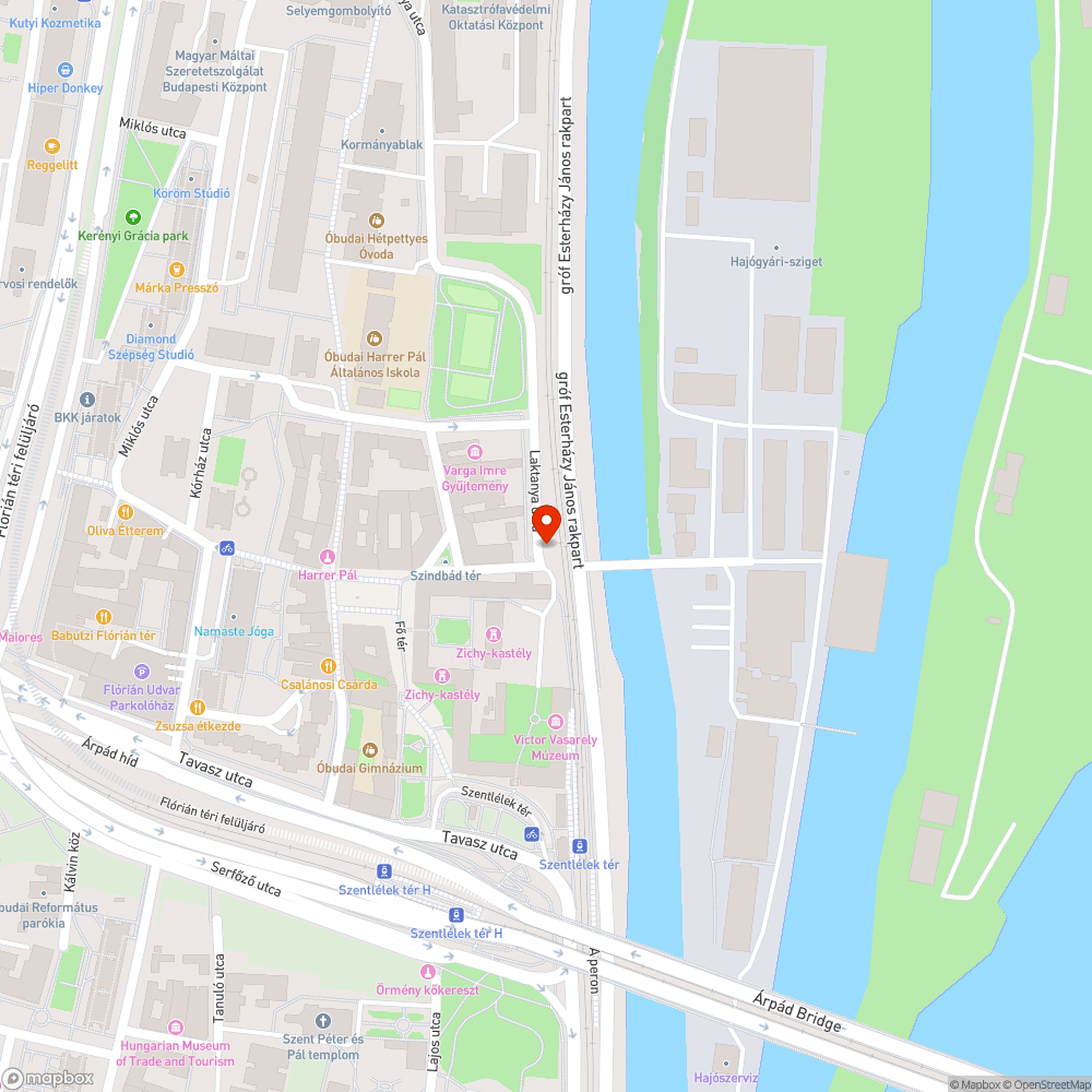 Megdőlt lámpa bejelentés helye