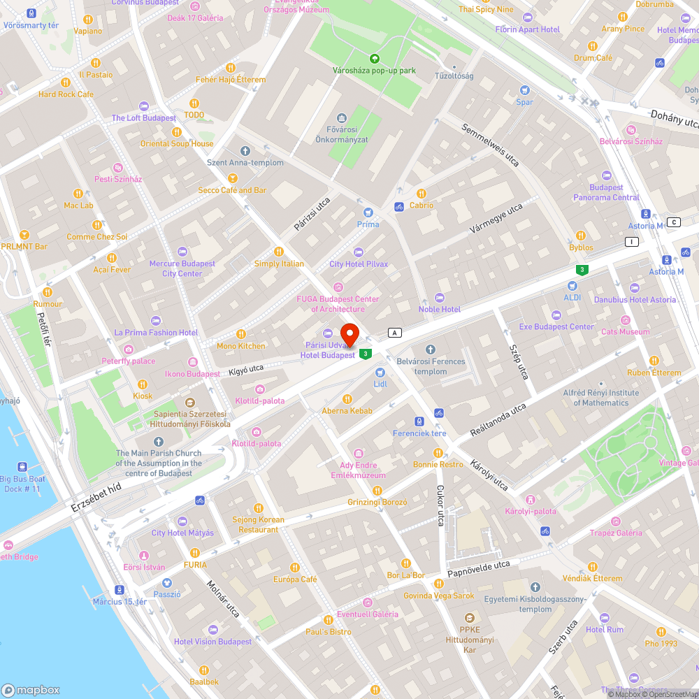 Turistabuszok a BKV megállóban bejelentés helye