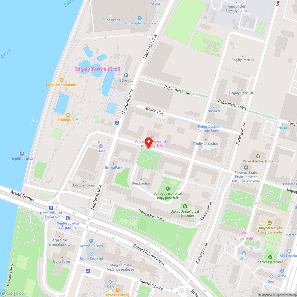 Kátyu a Dagály utca közepén bejelentés helye