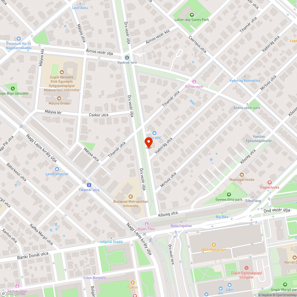 Műszaki nélküli autó bejelentés helye