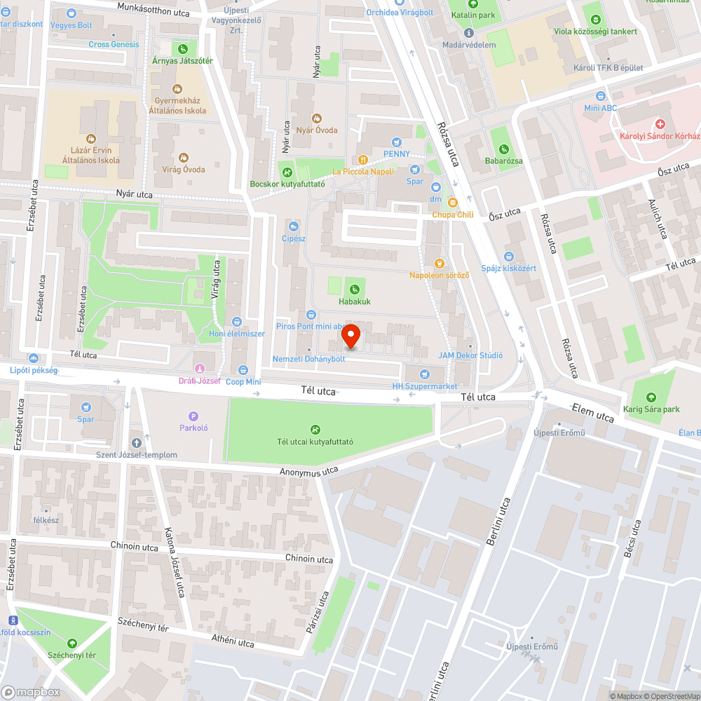 Elhagyott autók bejelentés helye