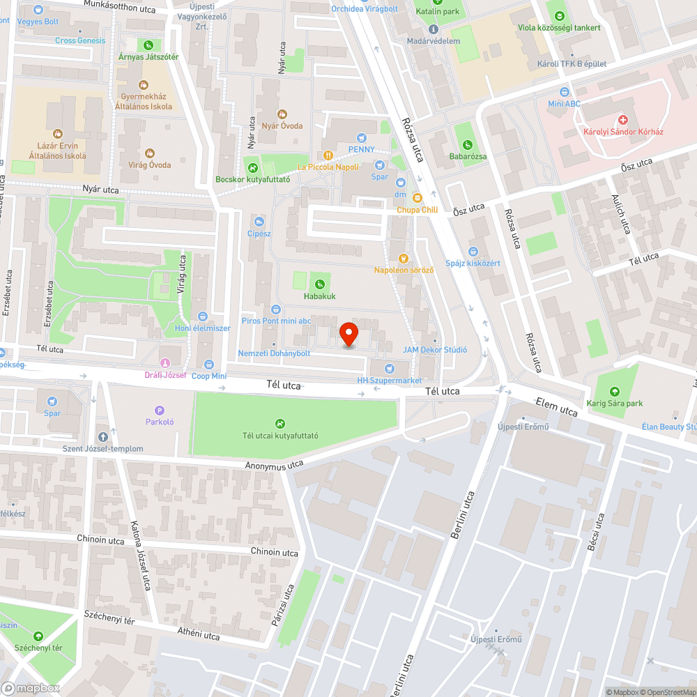 Elhagyott autók bejelentés helye