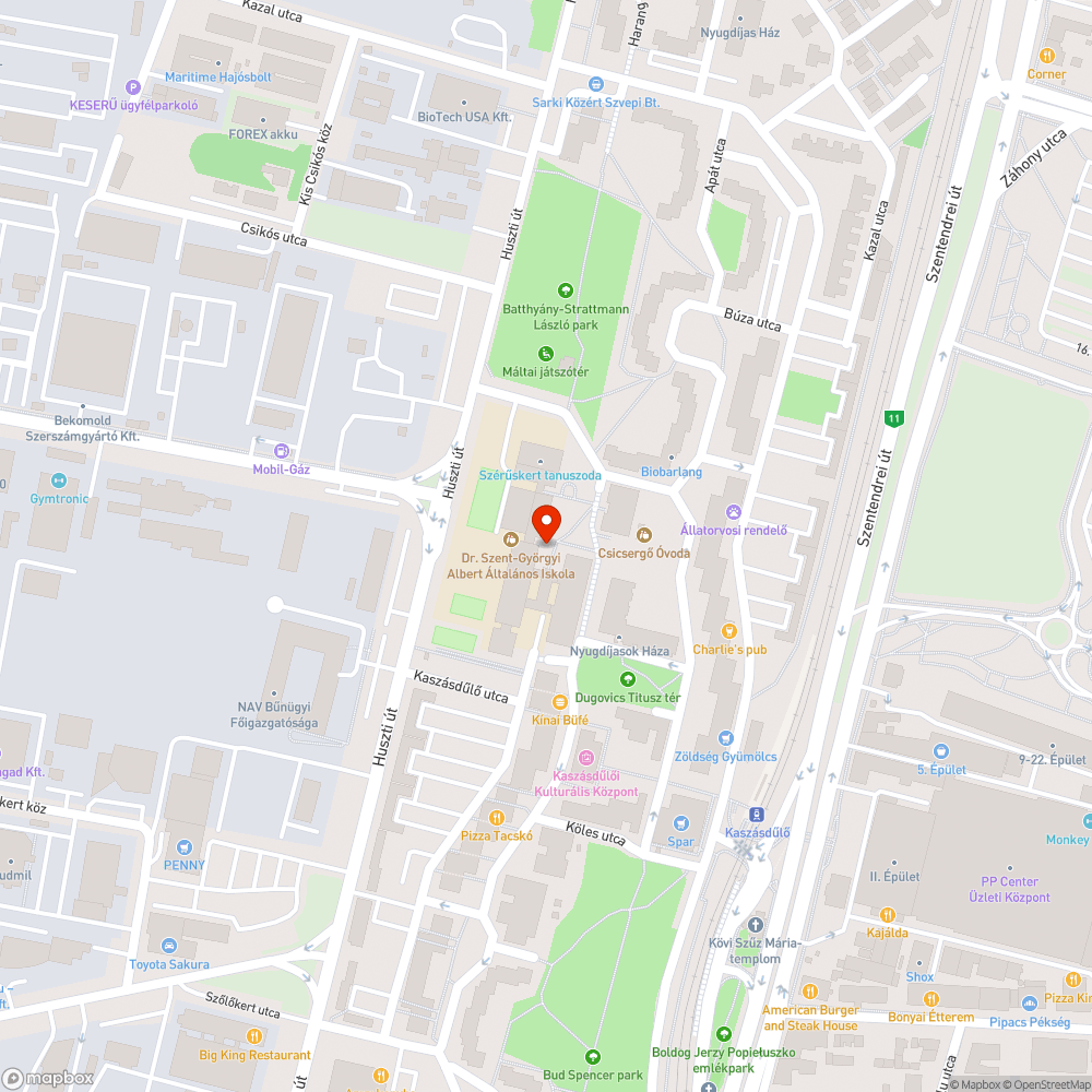 Kiégett lámpa bejelentés helye