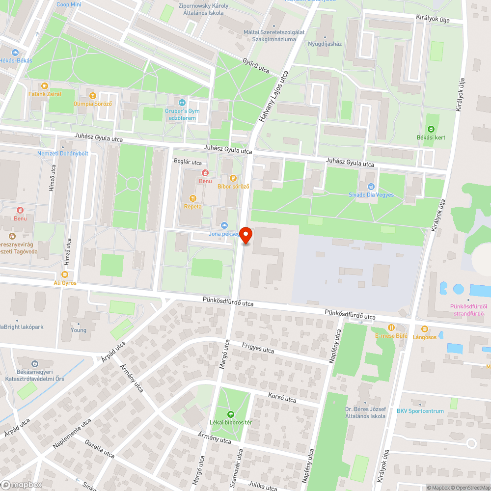 Szemét bejelentés helye