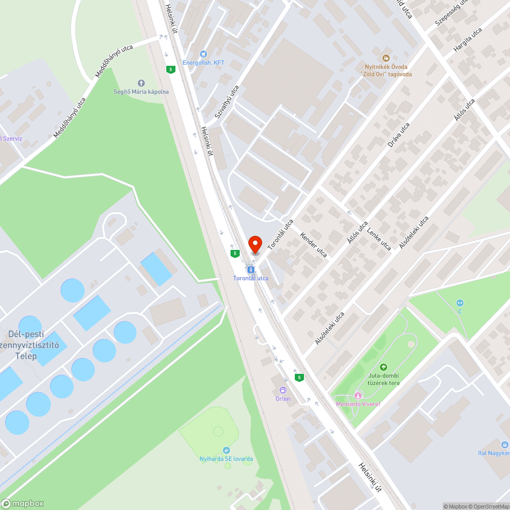 Szétesett útpadka a gyalogátkelőhelyen bejelentés helye