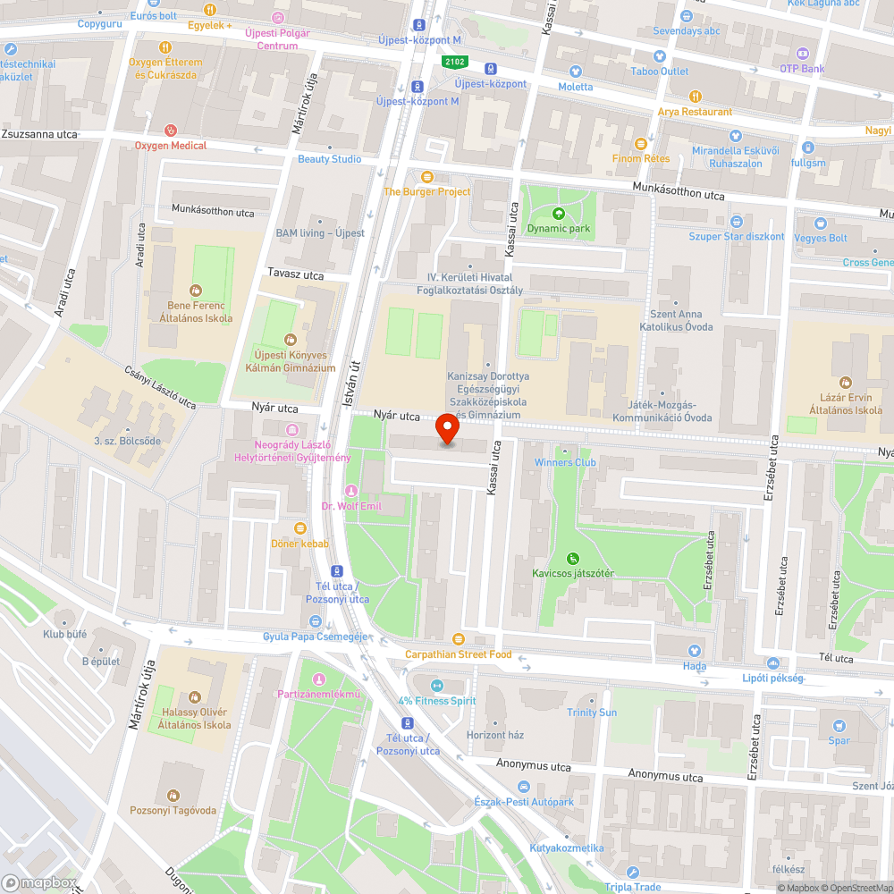 Elhagyott Opel bejelentés helye