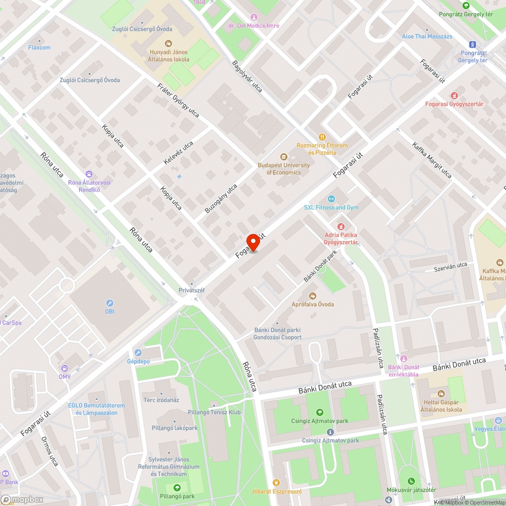 Megsüllyedt járda bejelentés helye