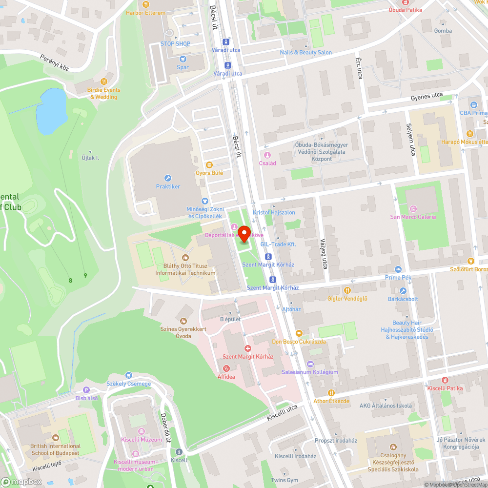 III. Kiss Mihály park közvilágítási hiba bejelentés helye