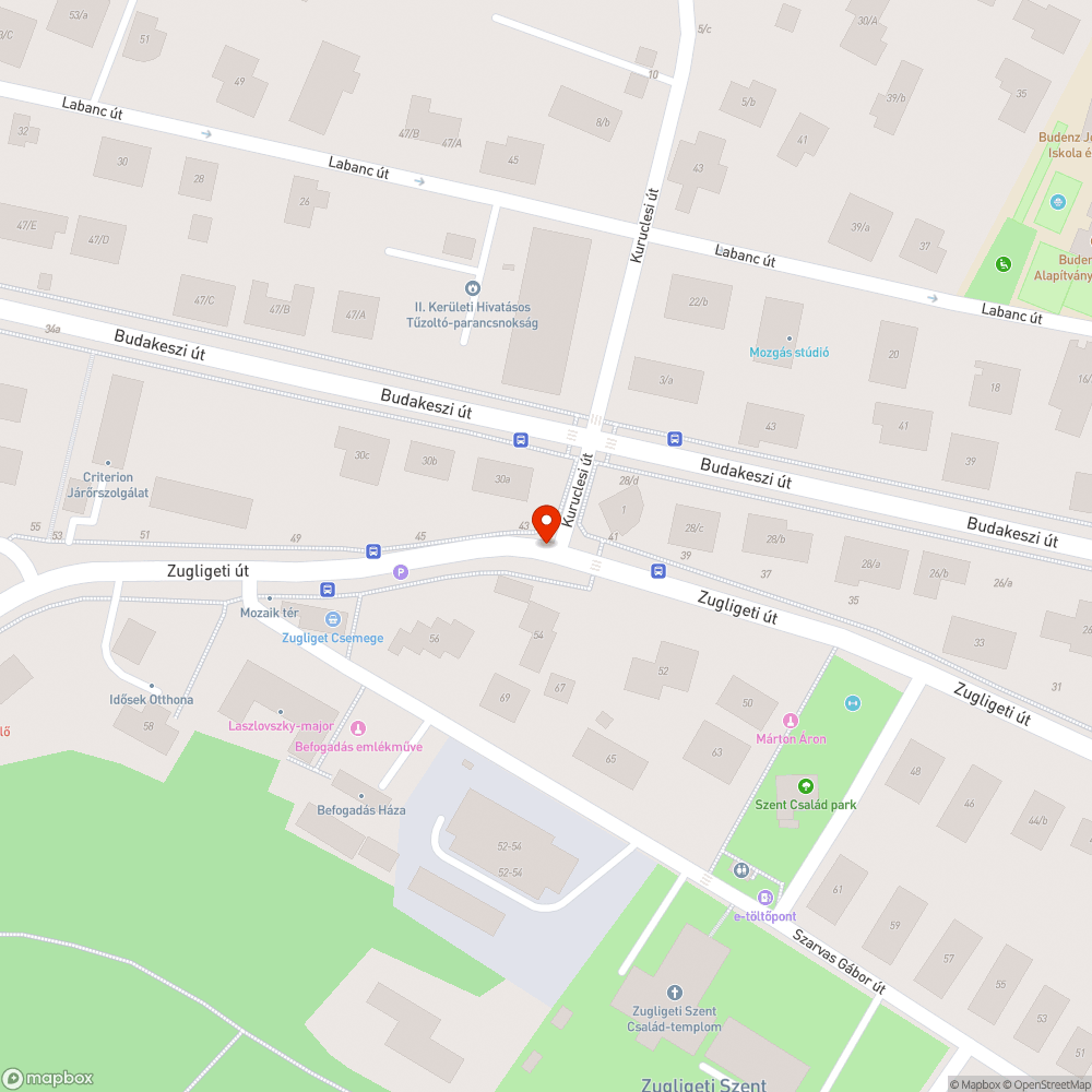 Járdasziget bejelentés helye