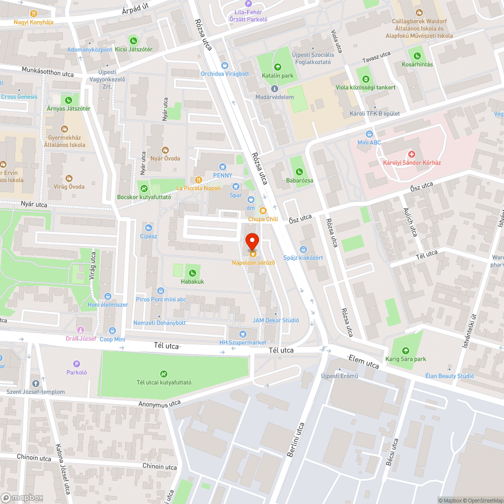 Forgalomból kivont elhagyott autó bejelentés helye