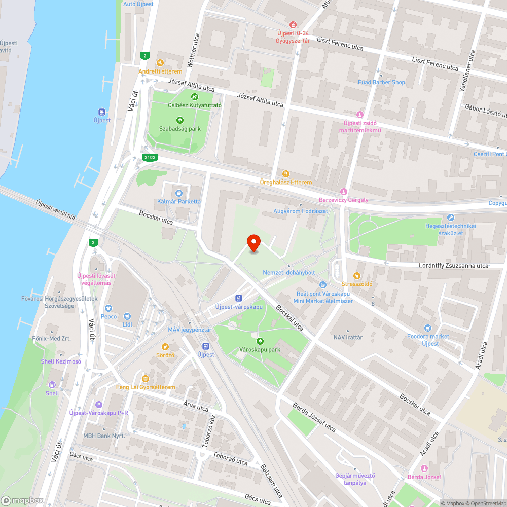 Szemét a parkban bejelentés helye