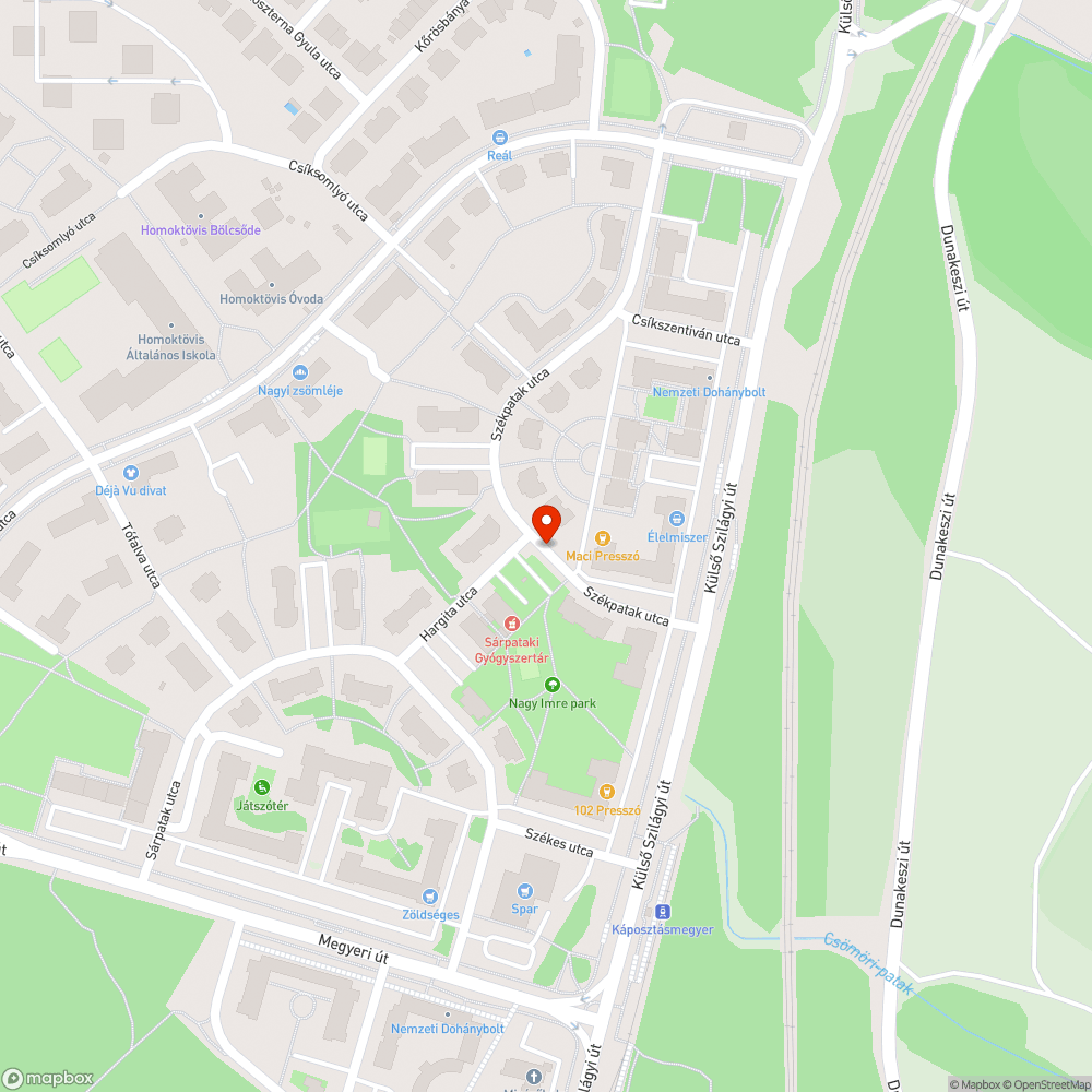 Elhagyott autók Kápmegyeren bejelentés helye