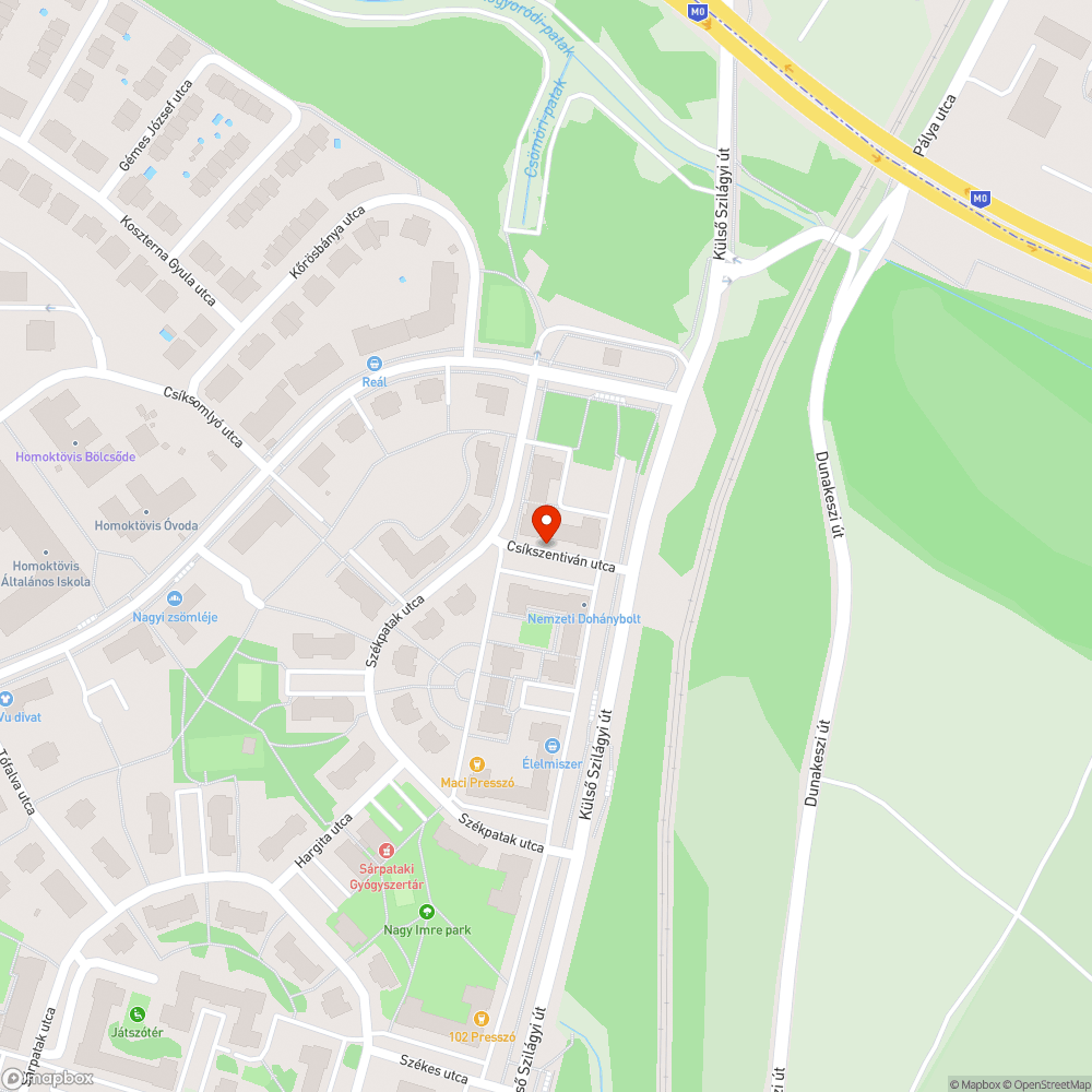 Elhagyott autók a Csíkszentiván utcában bejelentés helye