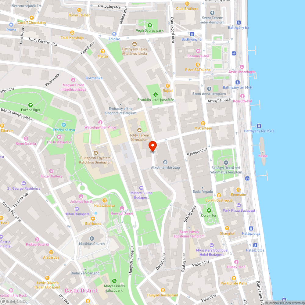 Kátyú az úttesten bejelentés helye