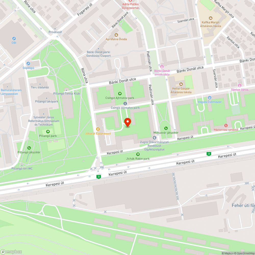 Elhanyagolt parkok bejelentés helye