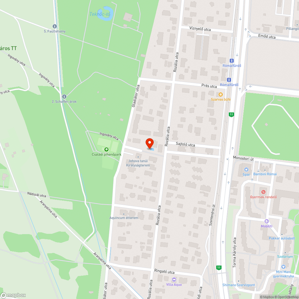 Kiégett lámpa bejelentés helye