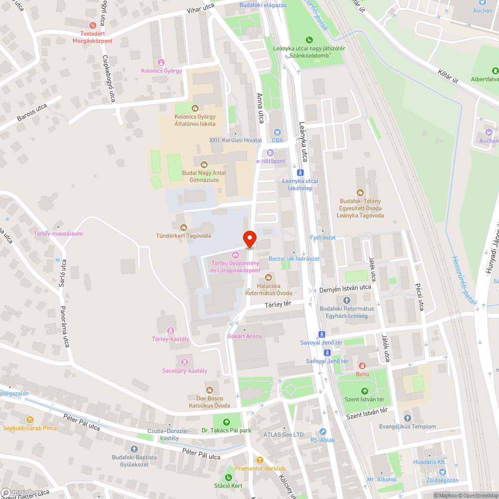 Anna kiégett bejelentés helye