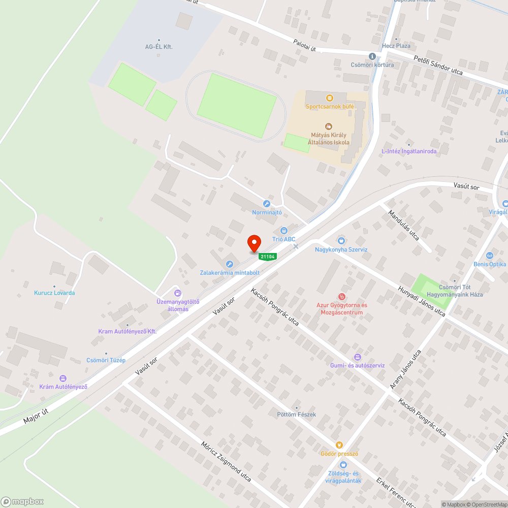 Megállító tábla Csömörön a bringa úton bejelentés helye